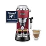 De'Longhi Dedica - Cafetera de Bomba de Acero Inoxidable para Café Molido o Monodosis, Depósito de 1.3 Litros, Sistema Anti-goteo, EC685.R