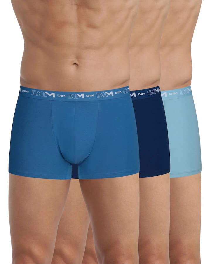Pack de tres bóxers de punto de hombre en color negro Negro Dim
