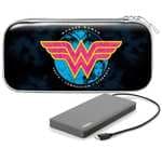 Powerbank 8000mAh + Funda rígida Wonder Woman para Nintendo Switch