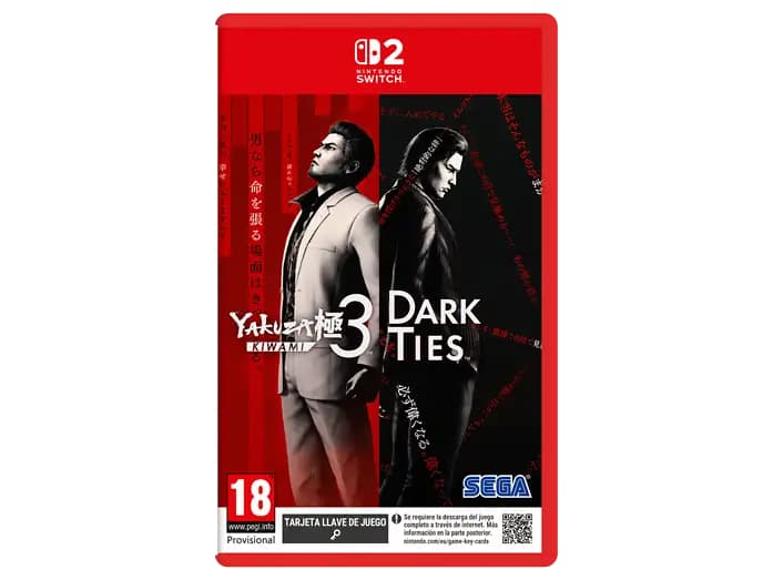 Nintendo Switch 2 Yakuza Kiwami 3 & Dark Ties (Game Key Card)