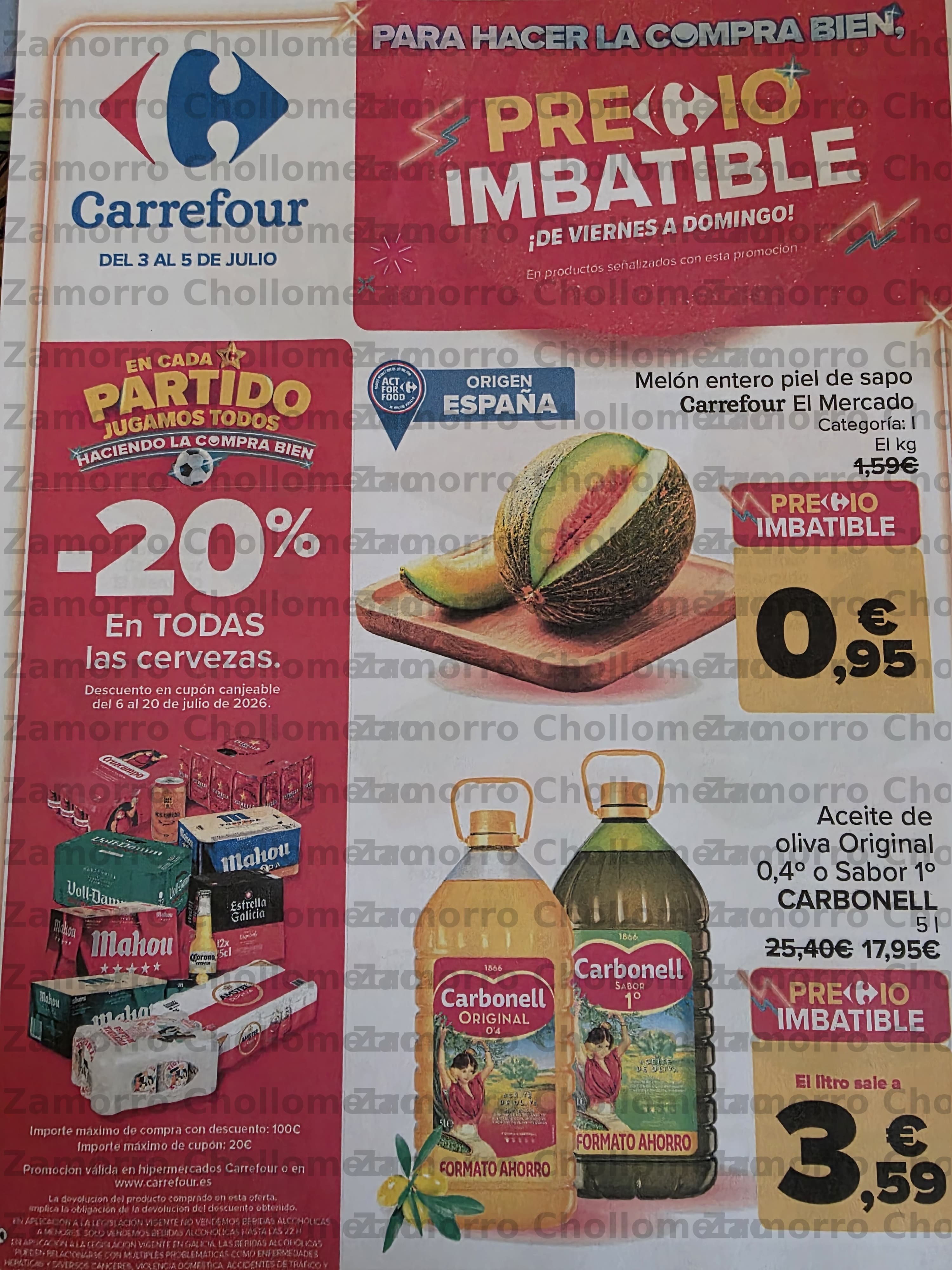 Folleto Carrefour Precio Imbatible del 3 al 5 de Julio
