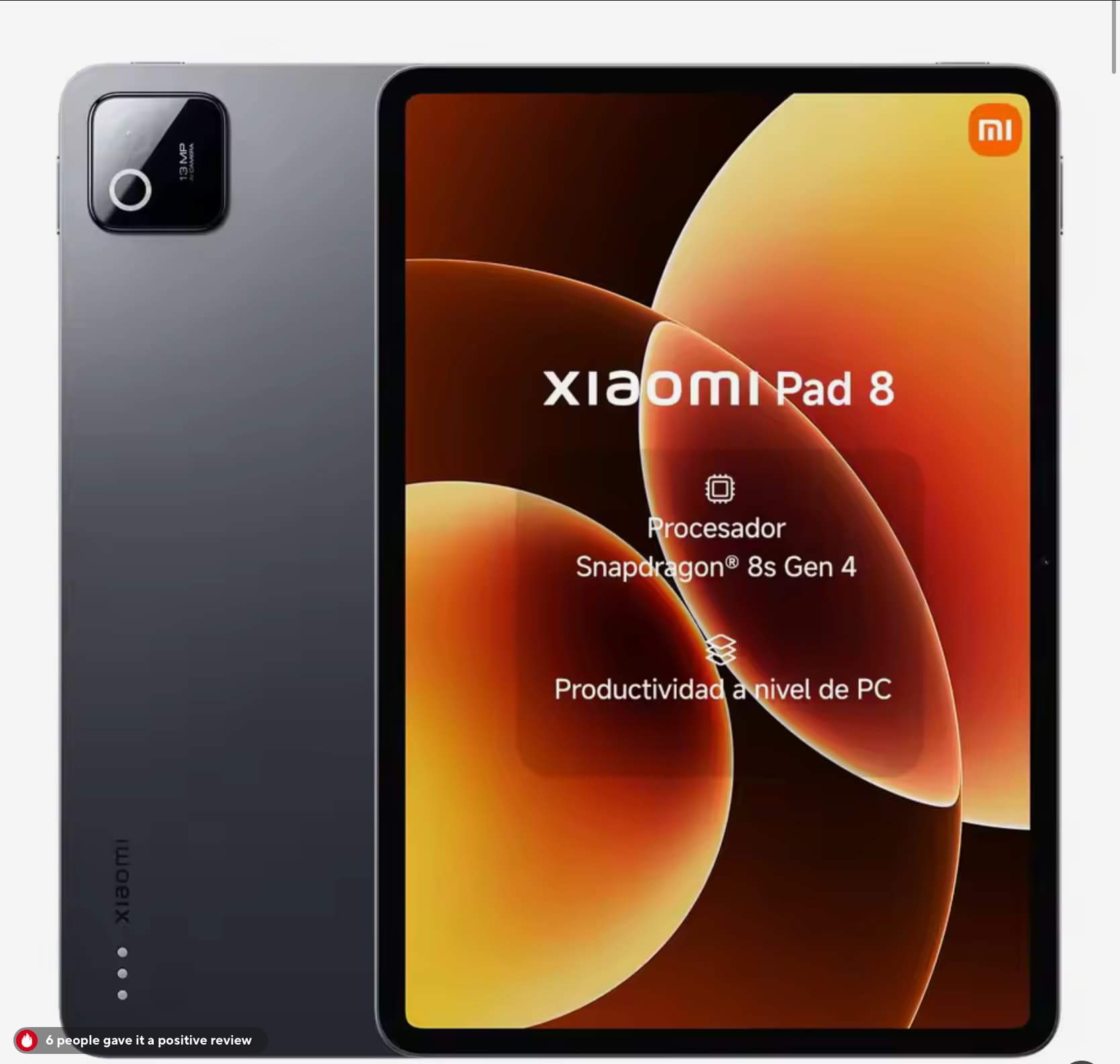 Xiaomi Pad 8 8/128GB – Tablet 11.2" 3.2K, 9200mAh, WiFi 7, Snapdragon 8s Gen 4 Versión ES Envio desde España