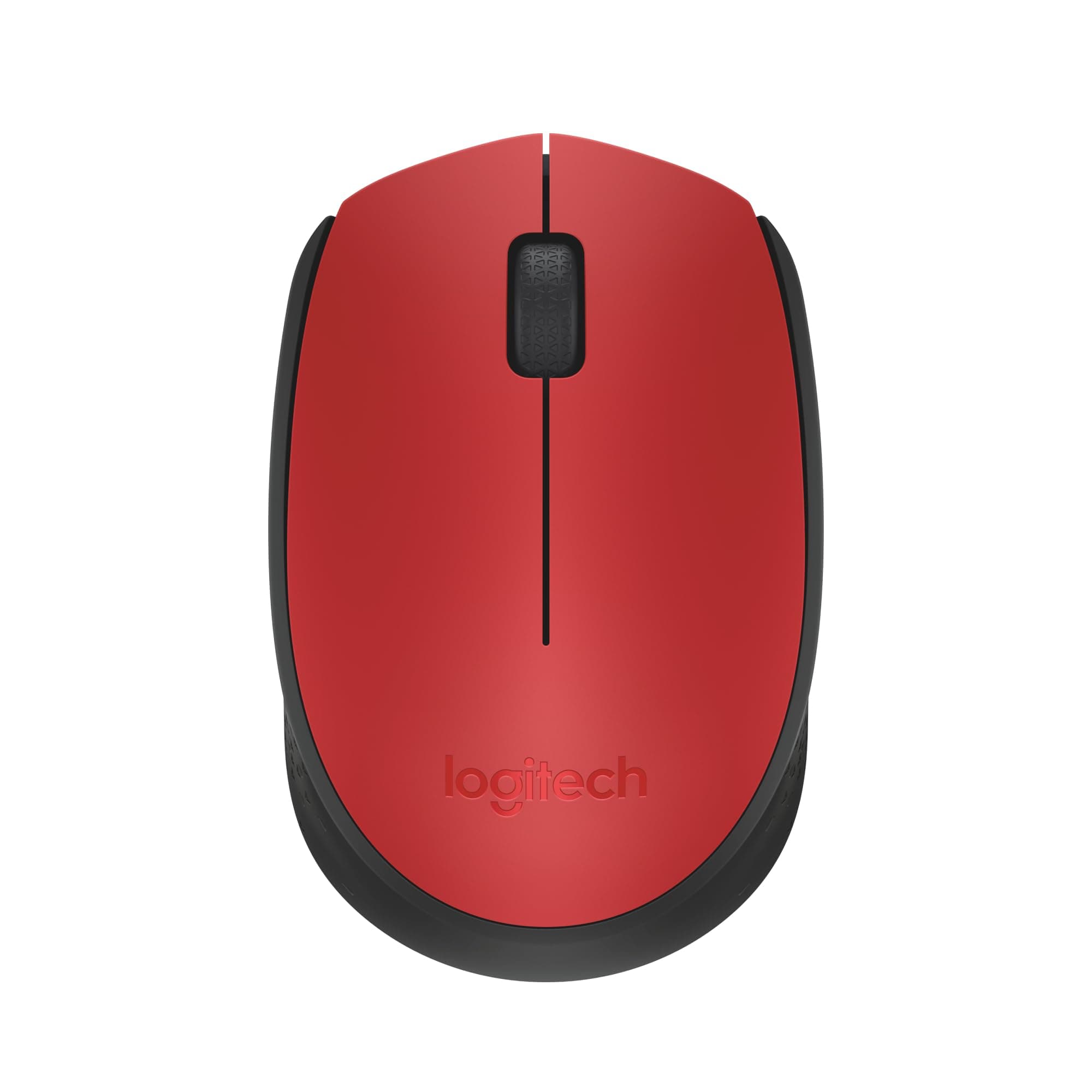 Ratón Logitech M171 Rojo (inalámbrico 2.4GHz con nano receptor USB, batería 12 meses, sensor óptico, ambidiestro, PC, Mac y portátil)