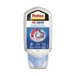 Pattex Baño Sano RE-NEW, silicona blanca para unas juntas limpias en sencillos pasos, silicona resistente al moho rápida