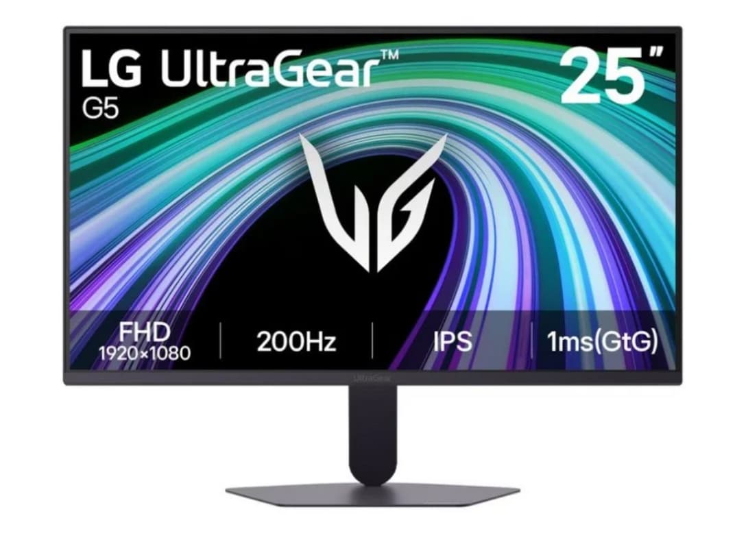 Monitor Gaming de 27" LG 27G523B-B (Panel IPS con resolución FullHD, 200Hz, 1 ms, doble sincronización adaptativa y HDR10)