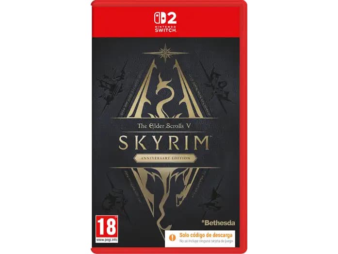 Nintendo Switch 2 The Elder Scrolls V: Skyrim Anniversary Edition (Código de descarga)