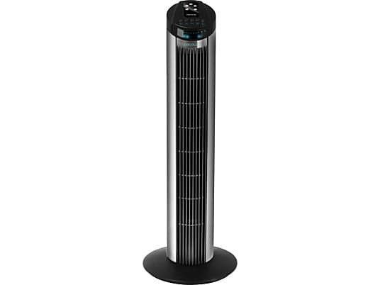 Ventilador de torre | Cecotec EnergySilence 890 Skyline, 3 velocidades, 50W, Control remoto, Negro