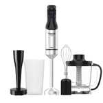 Taurus - Batidora de Mano HBA1500X PLUS. Color Metálico. Potencia 1500W. Acero Inoxidable. Incluye Accesorios. Diseño Ergonómico