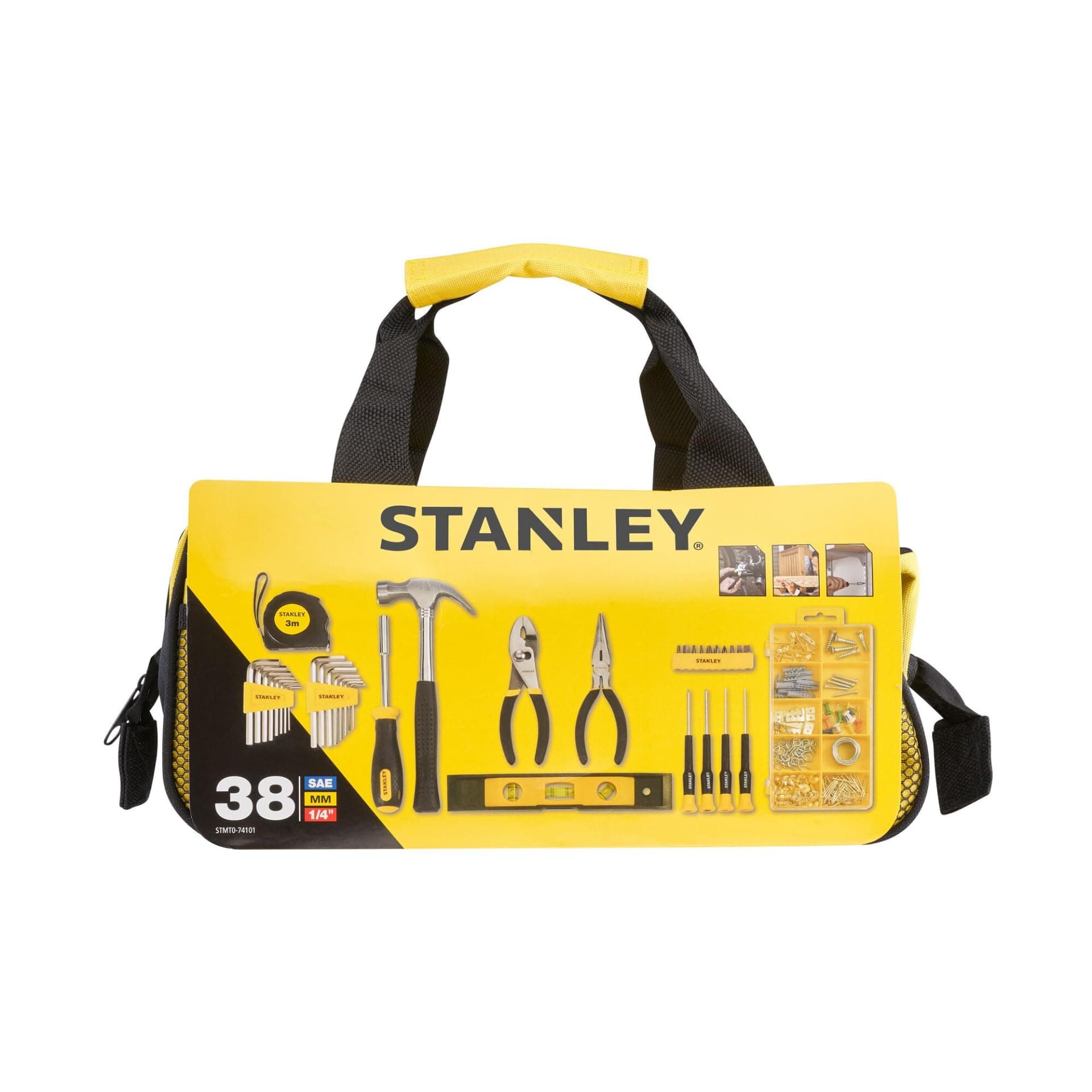 Juego de herramientas STANLEY de 38 piezas con bolsa