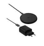 Cargador móvil inalámbrico - Belkin WIA012kqBK, Compatible con Qi2 o MagSafe, 15 W de carga inalámbrica rápida, Negro