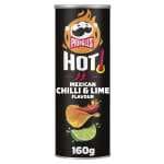Pringles Hot Chili Lime | Aperitivo salado Picante Sabor Chile y Lima | Tubo | 160g