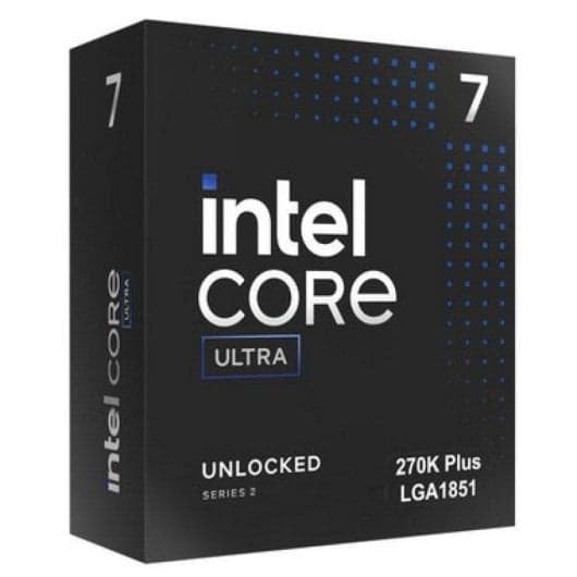 Intel Core Ultra 7 270K Plus — Procesador Desktop | 24 Núcleos | Base 3,7 GHz, hasta 5,5 GHz | Arrow Lake Refresh