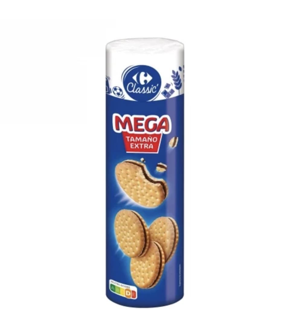 1 kg de GALLETAS rellenas de crema de chocolate 2 X 500gr