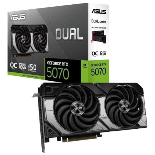 Tarjeta gráfica ASUS Dual GeForce RTX 5070 12GB OC Edition + Juego 007 First Light
