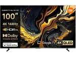 Xiaomi TV MAX 100 2025 - TV 100", QLED 4K, Smart TV con Google, 120-240Hz, Dolby Vision y Atmos, Gris oscuro