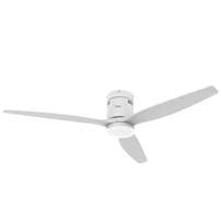 Taurus - Polar 3B PURE Ventilador de Techo con Mando a Distancia 30 W Madera Natural Blanco Ultra silencioso 3 Aspas 132 de Diámetro