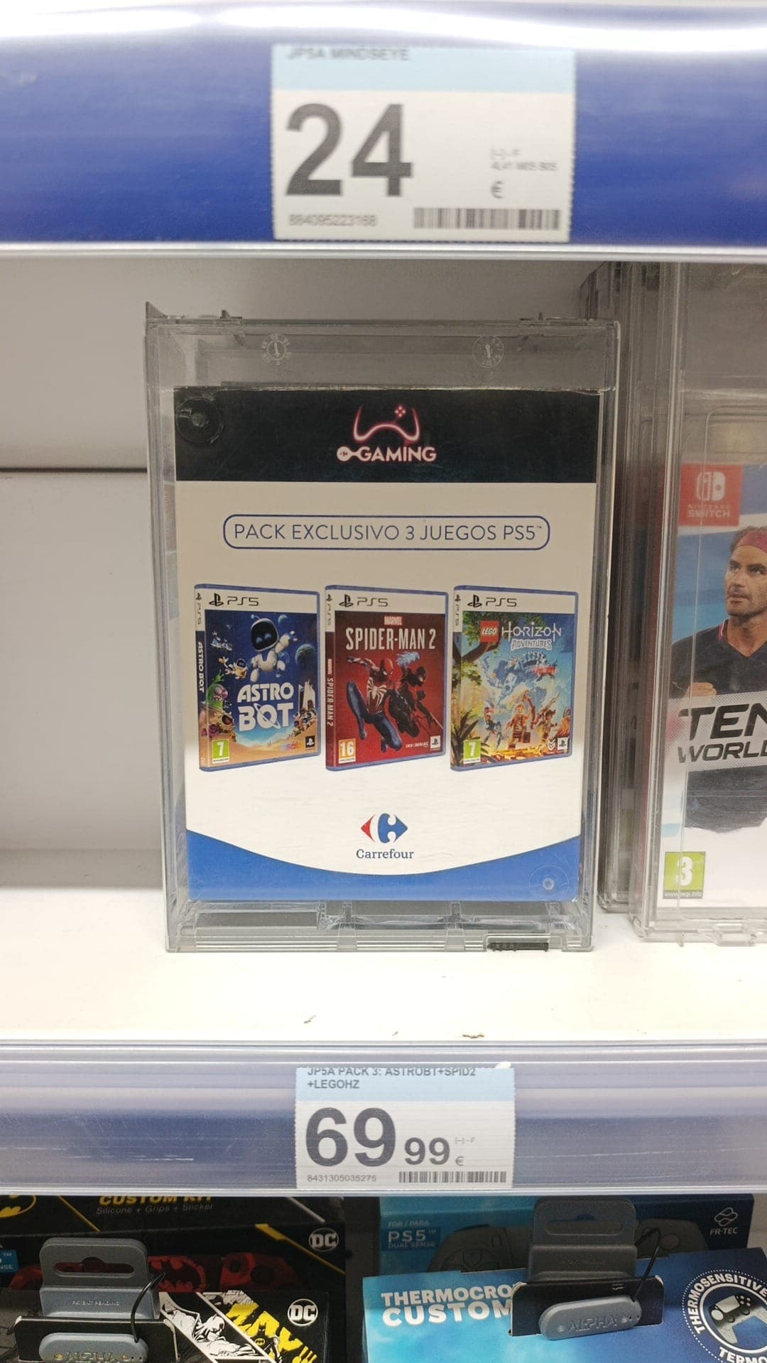 Pack Juegos PS5 (Astrobot + Spiderman 2 + Lego Horizon) - Carrefour