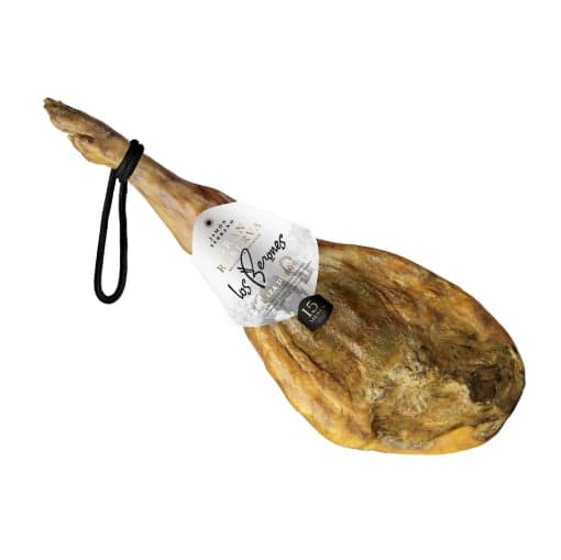 Jamón Serrano Gran Reserva Los Berones (Pieza de 7 kg Aprox.) - Curación Tradicional en Bodega, Gran Veteado (+13€ de regalo para comprar)