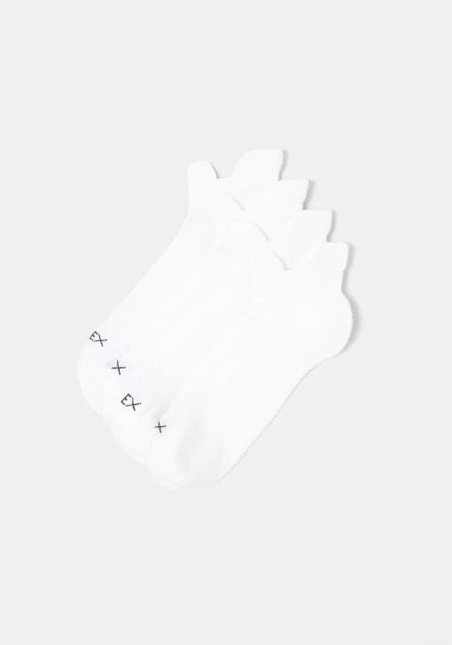 Pack 2 pares de calcetines deportivos lisos de hombre tex. 0.50€/par. 0.37€/par comprando 2 packs.