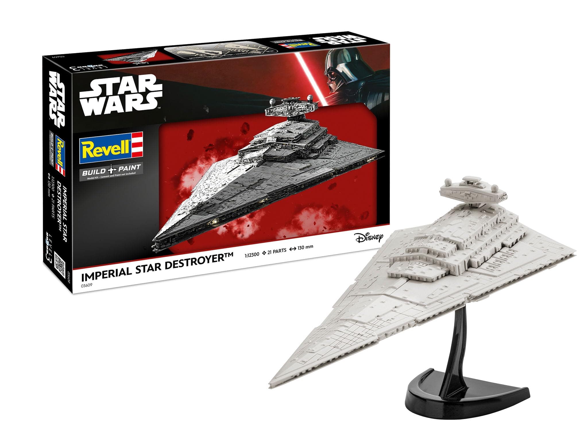 Revell Maqueta de Star Wars Imperial Star Destroyer en Escala 1: Niveles 12300, 3, réplica exacta con Muchos Detalles