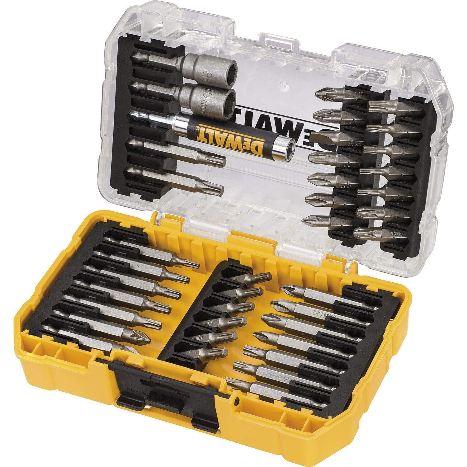 DEWALT DT70717-QZ - Juego de 40 Puntas de Atornillar y Brocas 25mm y 50mm, con Porta-Puntas Magnético, Versatilidad y Durabilidad