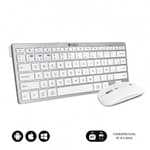 Subblim Combo Teclado y Ratón Inalámbrico Blanco