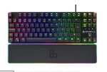 Teclado - Newskill Gungnyr pro TKL, USB 2.0, Teclas iluminadas, Antighosting, Con reposamuñecas