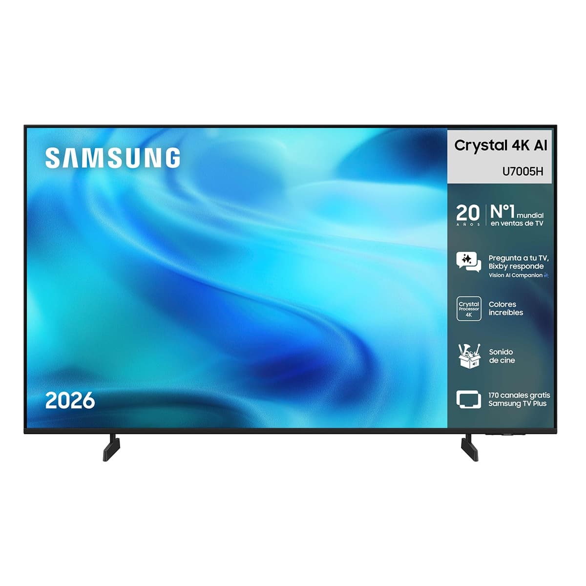 TV LED 163cm (65") Samsung TU65U7005HUXXC 4K Smart TV con Gaming Hub 120Hz Negro