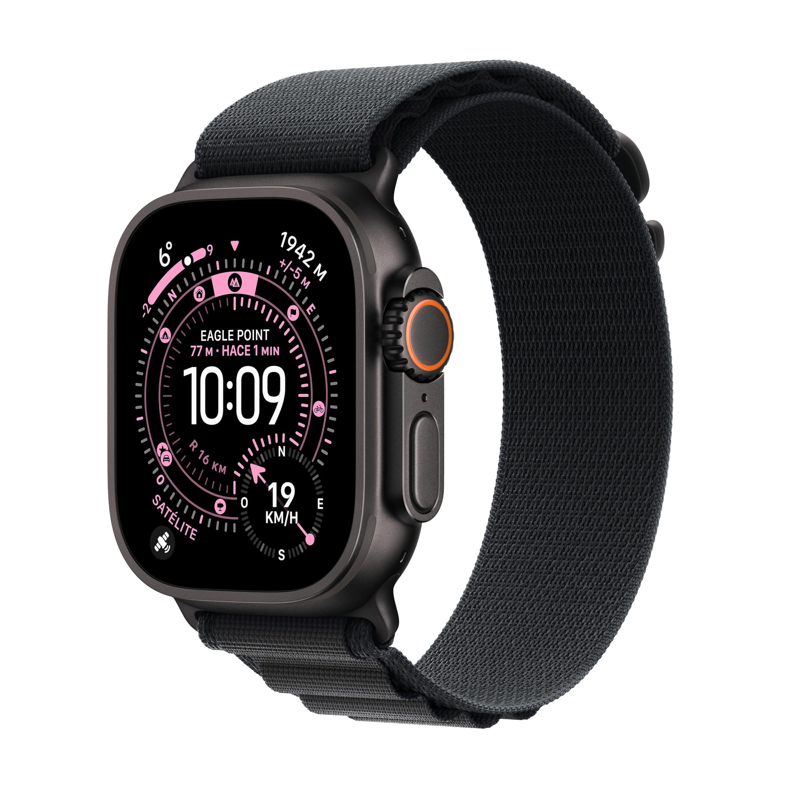 Apple Watch Ultra 3 GPS+Cellular 49mm Titanio (Correa Loop Alpine negra L, running y multideporte, salud avanzada, en Amazon España)