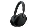 Sony WH-1000XM5SA, Estuche blando, Cancelación ruido , 30h, Hi-Res, Carga Rápida, Bluetooth, Diadema, iOS/Android, Negro