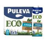 Puleva ECO - Leche Ecológica Entera BIO - Bienestar Animal - Brik UHT Pack 6 x 1L Opción Amazon