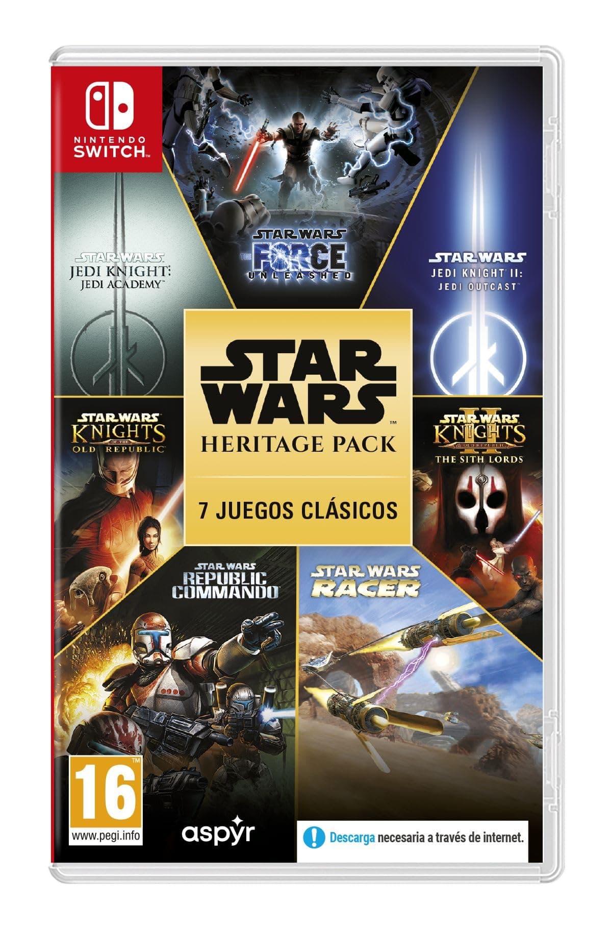 Star Wars Heritage Pack - Switch (7 juegos incluídos: 5 en la tarjeta, 2 para descarga)