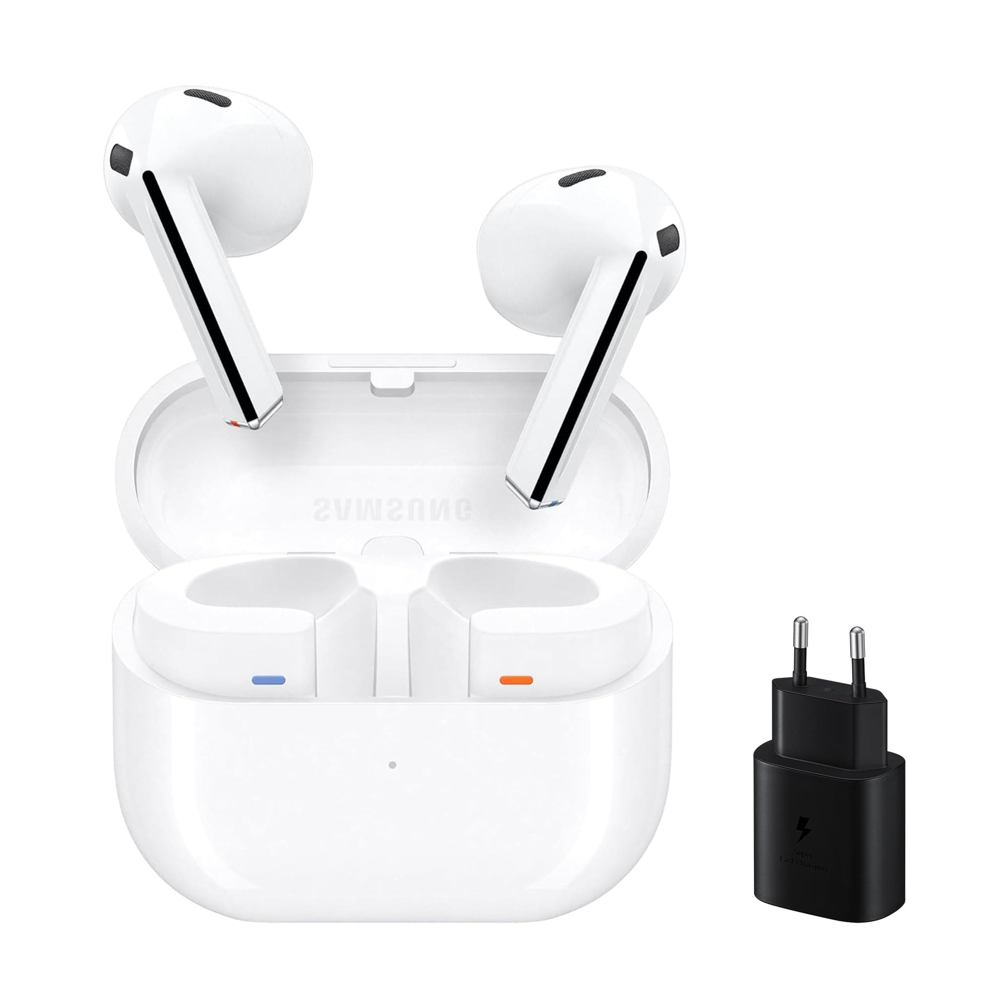 Samsung Galaxy Buds3 + Cargador - Auriculares Inalámbricos, Cancelación de Ruido, Bluetooth, Audio 360 (Versión Española) (Clientes Prime)