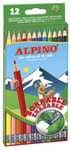 Alpino - Estuche 12 lápices de colores borrables