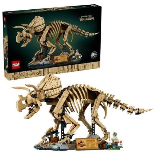 LEGO Jurassic World Fósiles de Dinosaurio Triceratops 77985 1154 piezas