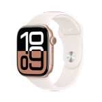 Apple Watch Series 10 (GPS, 42 mm) Caja de aluminio Oro rosa con Correa deportiva Rosa rubor