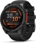 Reloj deportivo - Garmin Fénix 8, Black con Slate Gray Stainless Steel, 47 mm, 1.4" AMOLED, GPS, Garmin Pay, Bluetooth, Autonomía 16 días
