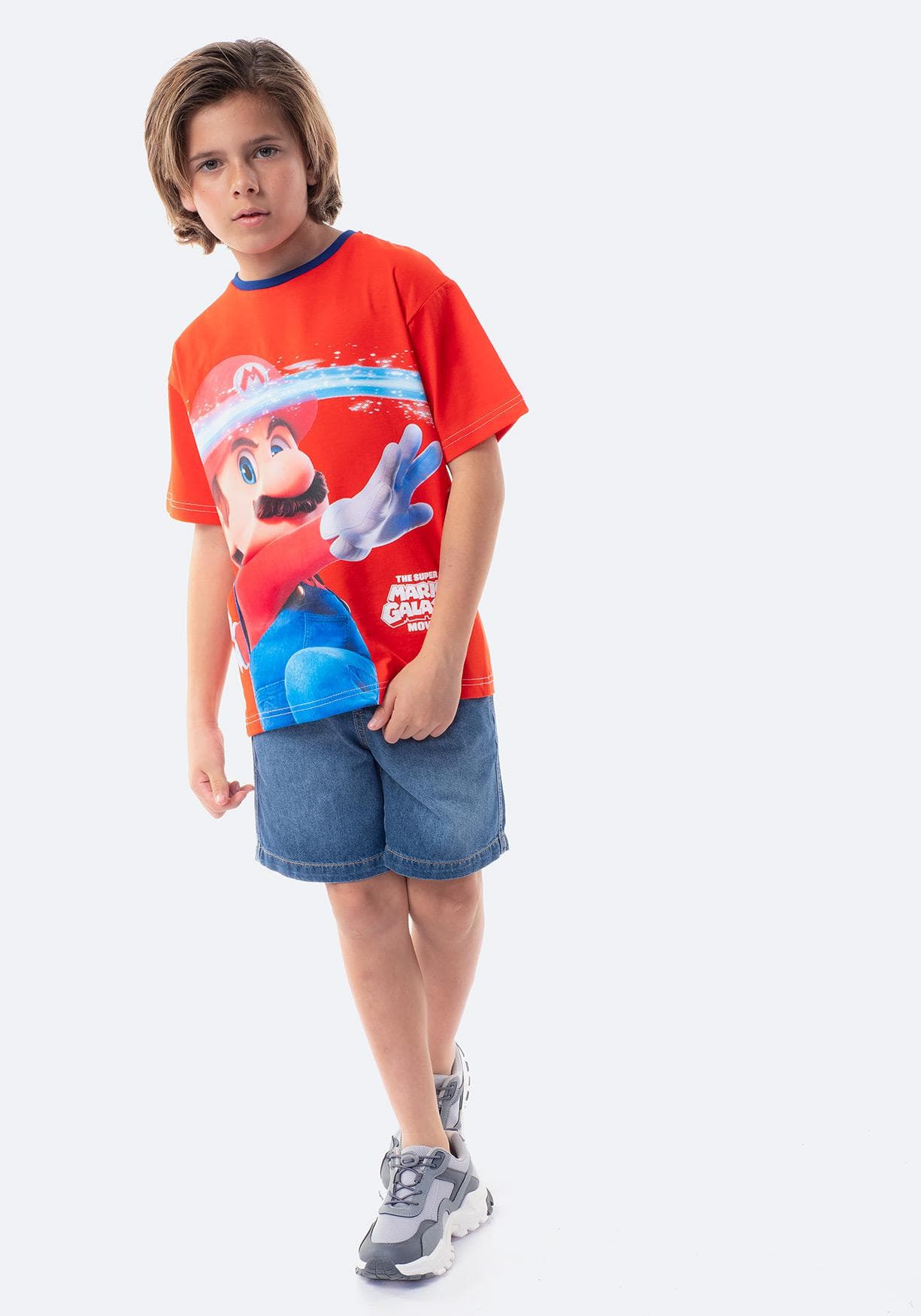 Camiseta infantil manga corta - Super Mario Galaxy