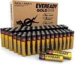 Eveready Gold de Energizer - Pilas AA + AAA (Paquete de 80) - 40AA y 40AAA