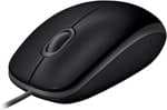 Logitech B110 Ratón con Cable USB, Silencioso, 2.4 GHz con Nano-Receptor,