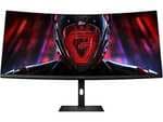 Monitor gaming - Xiaomi G34, 34", WQHD, 1 ms, 180 Hz, FreeSync, DisplayPort x2, HDMI x2, Negro
