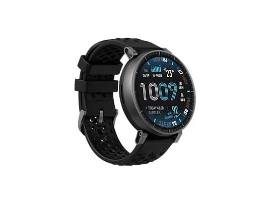 Amazfit Active Max, Correa 22mm, Pantalla AMOLED 1,5”, 25 días de Autonomía, Bluetooth, NFC, 5 ATM, Negro Smartwatch