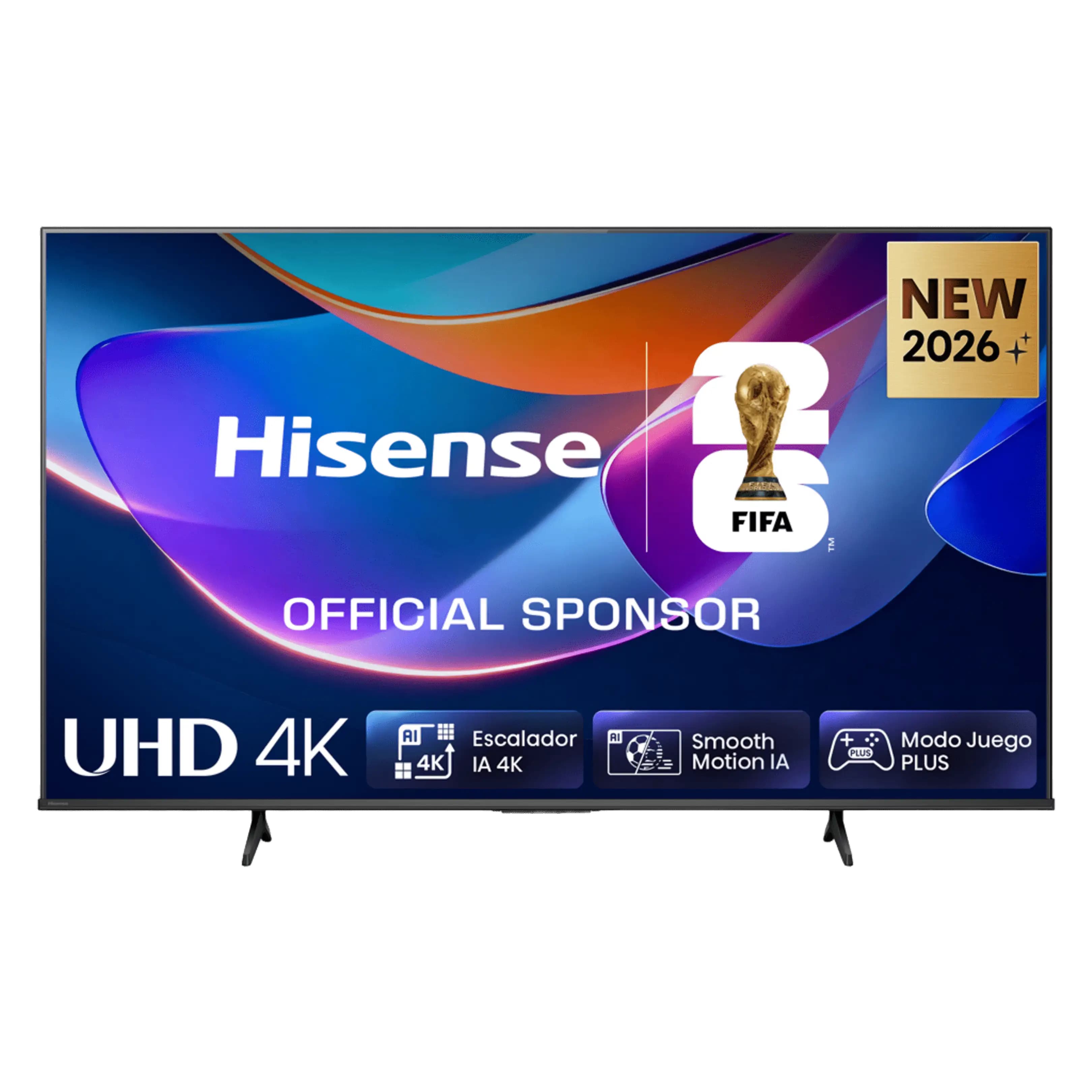 TV LED 55" - Hisense 55A6S, UHD 4K, Escalador 4K IA, Control por voz, Smooth Motion IA