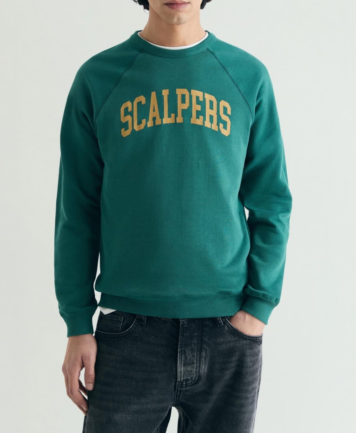 Sudadera Scalpers de hombre con cuello redondo dos colores