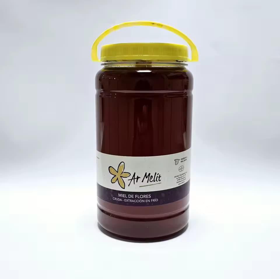 Miel de Flores artesanal y natural prodecente de la Sierra de Salamanca 2 kg - Marca Ar Melit.