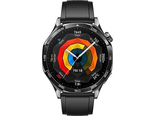 Smartwatch - Huawei Watch GT5 46 mm, Llamadas BT, Respuesta con teclado, 14 días de batería, Compatible iOS/Andorid, Correa Fluoroelastómero