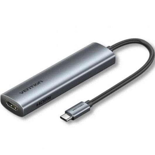 Hub Vention 5 puertos 5 Gbps modelo TGL con HDMI 4K y PD 100W