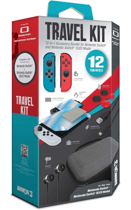 Kit de viaje Armor 3 para Nintendo Switch / OLED (12 en 1)