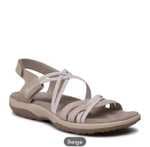 Skechers Sandals Taupe Gore-White Tri 163112-TPE , para Mujer