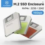 Para Mini SSD Retro velocidad 10 Gb NVMe (carcasa naranja/gris o gris/gris, USB C)